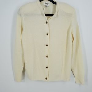 NEIMAN MARCUS 100% Cashmere Cardigan Sweater L